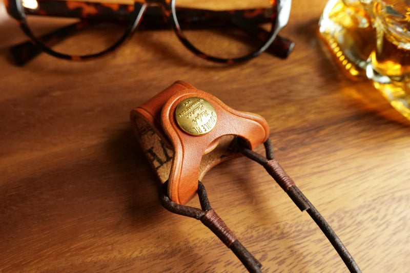 Retro Handmade Leather Portable Glasses Lanyard