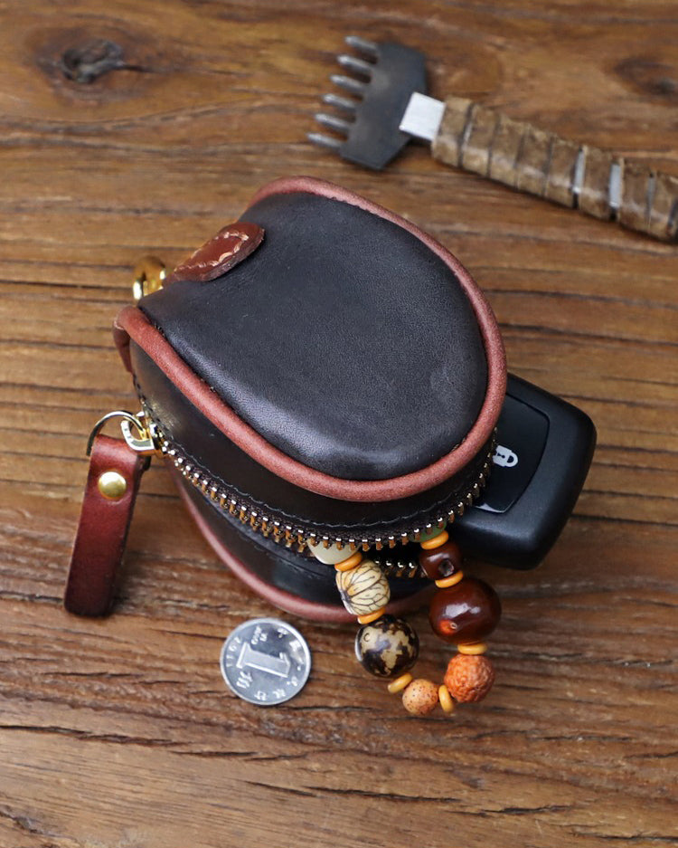 Retro Leather Handmade Waist Key Bag