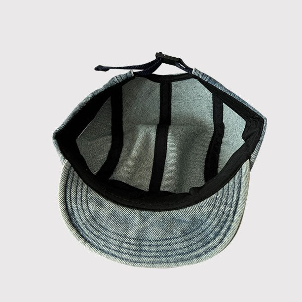 Retro Flip Hat Beret Casual Cap Adjustable Denim Hat
