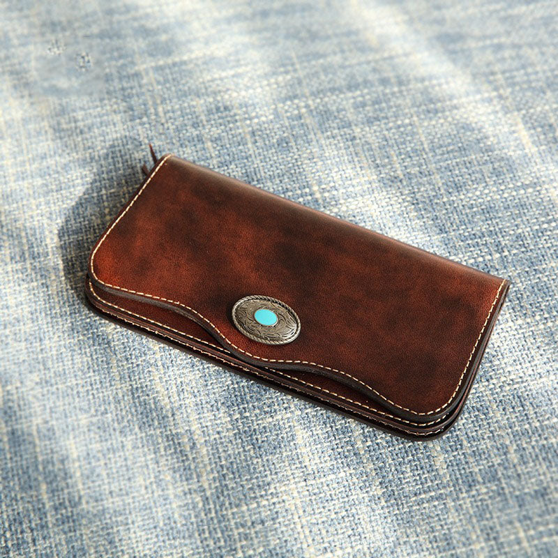 Retro Handmade Leather Wallet Multi-card Slots Wallet