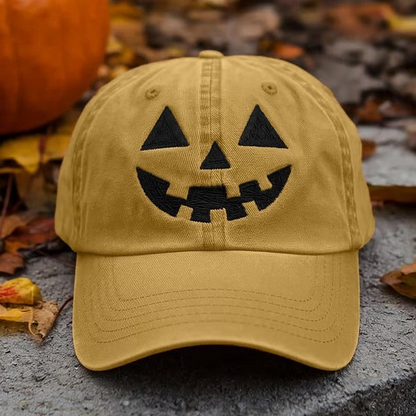 Retro Halloween Pumpkin Autumn Style Print Hat