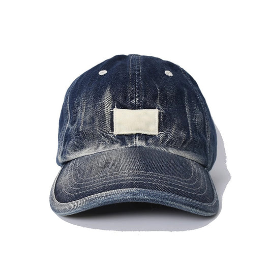 Retro Denim Flip Hat Beret Casual Cap Adjustable Hat