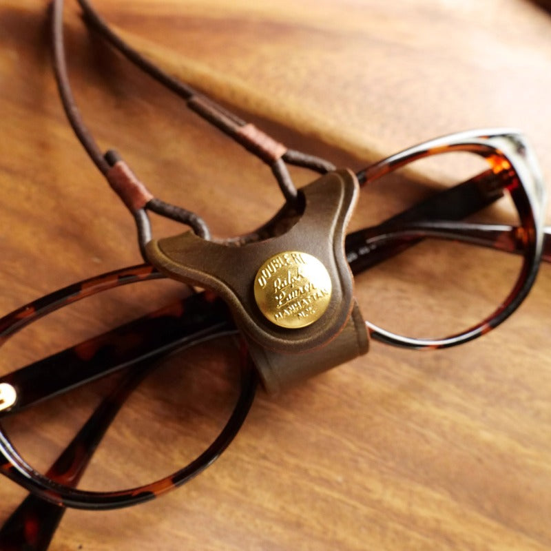 Retro Handmade Leather Portable Glasses Lanyard