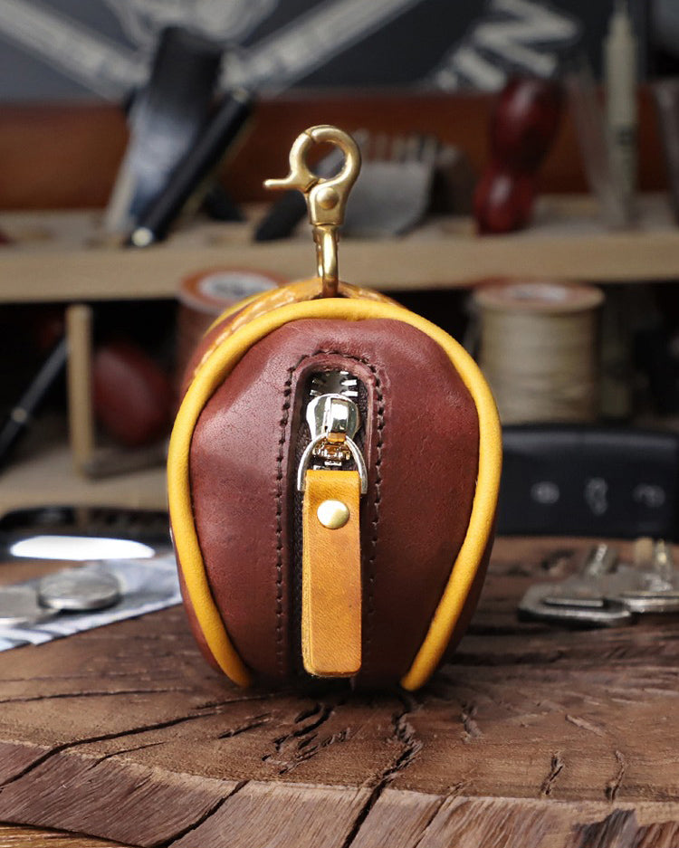 Retro Leather Handmade Waist Key Bag