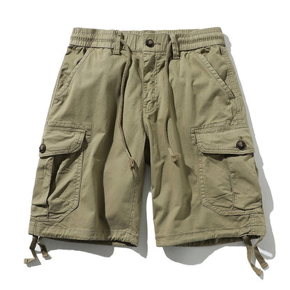 Retro Military Style Casual Cargo Camouflage Shorts