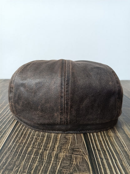 Retro Workwear-style Newsboy cap