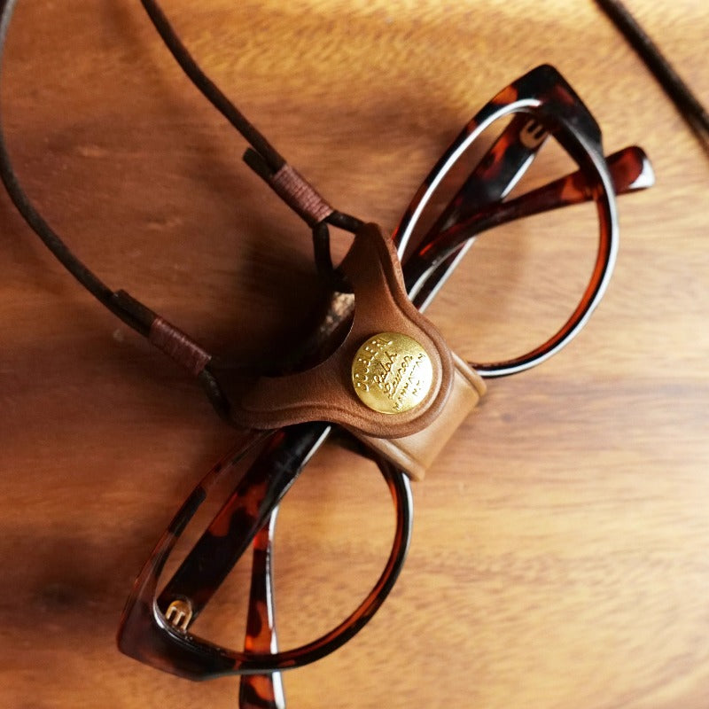 Retro Handmade Leather Portable Glasses Lanyard