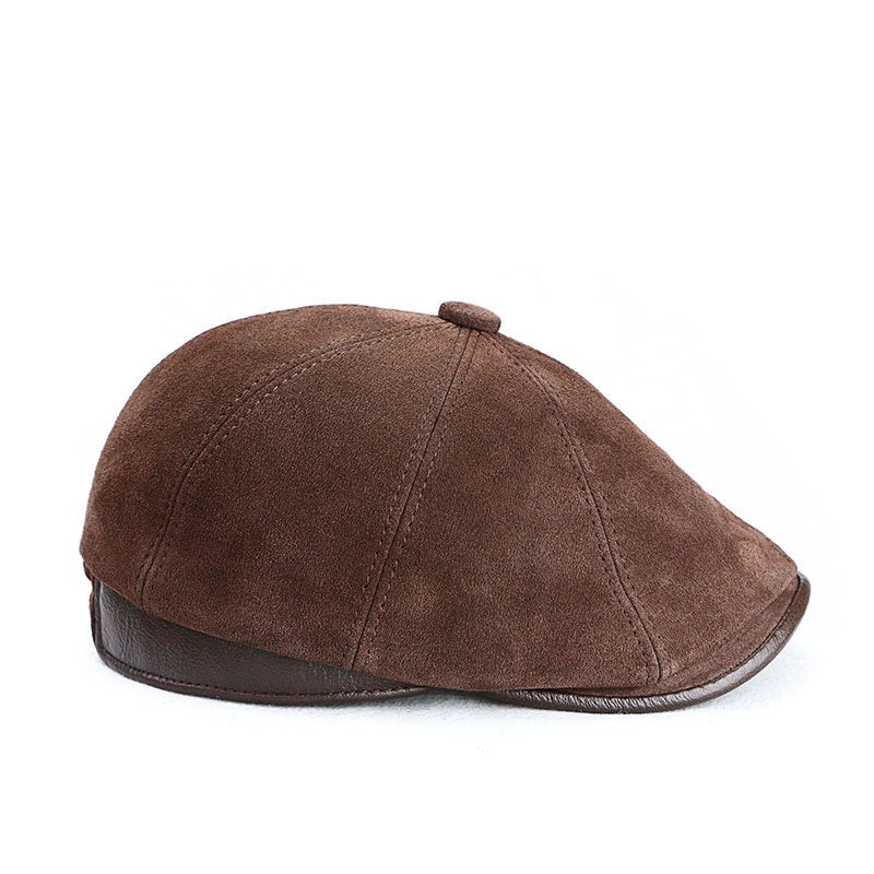 Retro Casual Leather Suede All-match Hats