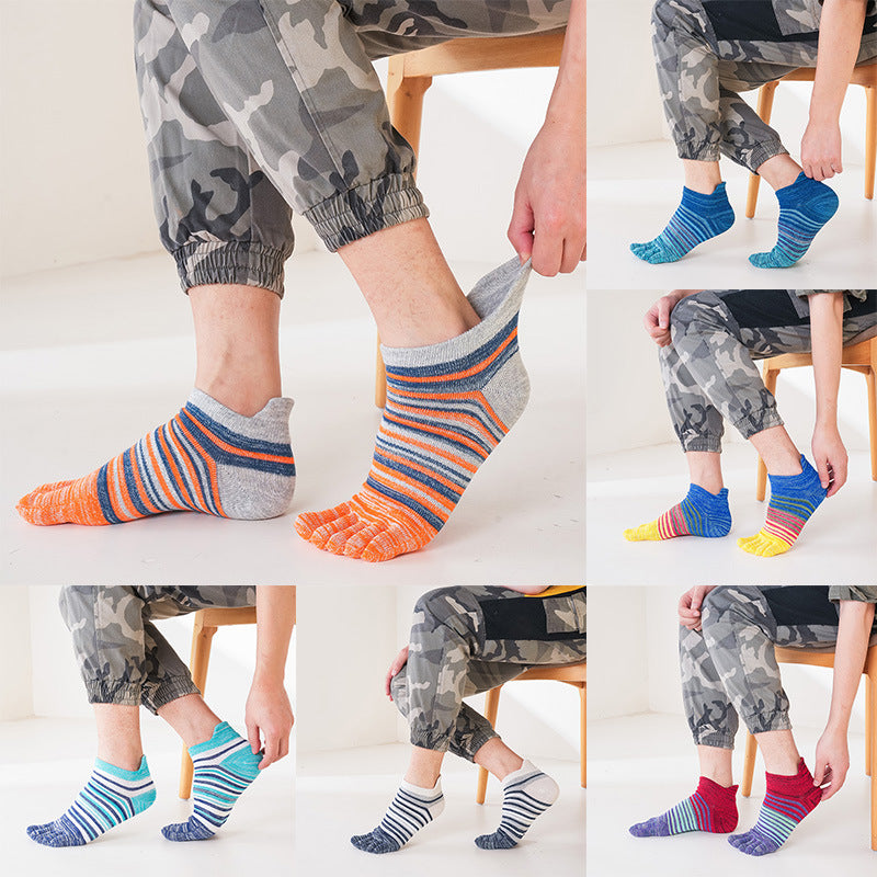 Men's Five Finger Socks Breathable Comfortable Colorful Socks