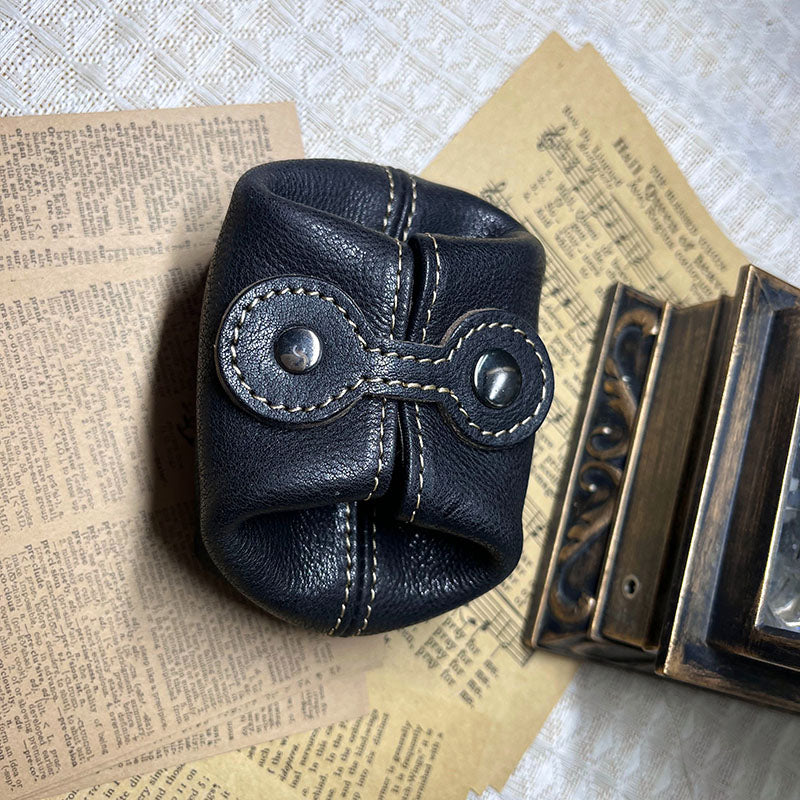 Retro Handmade Leather Coin Bags