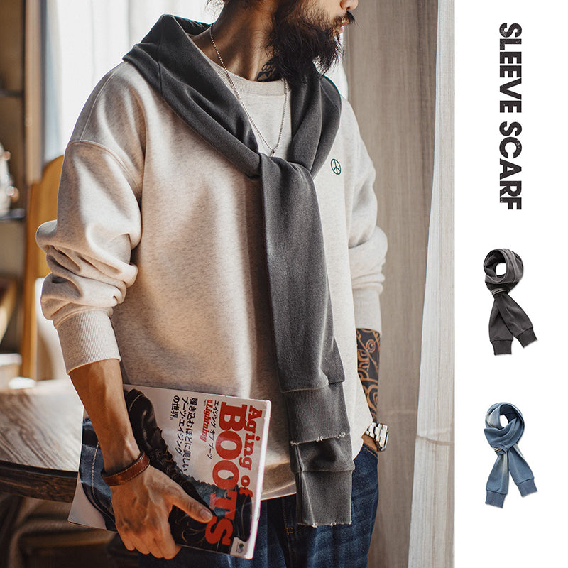 Retro Sleeve Scarf Shawl Dual-purpose Warm Scarf