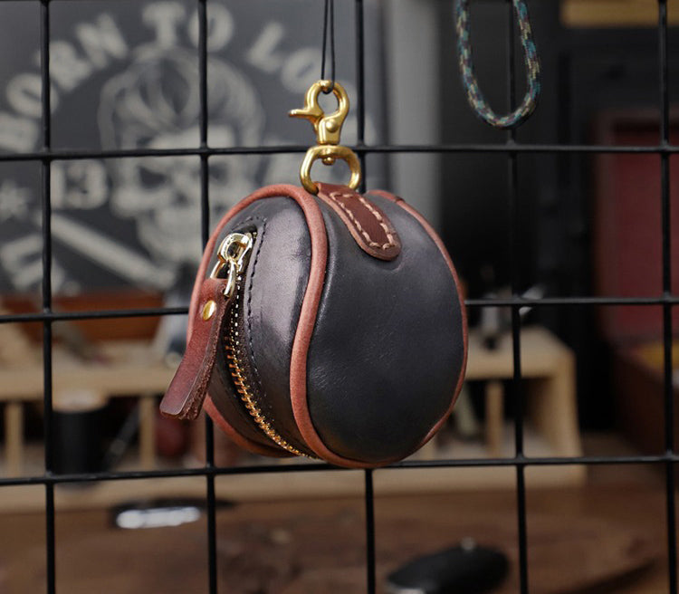 Retro Leather Handmade Waist Key Bag