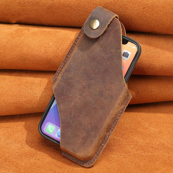 Retro Handmade Leather Phone Bag Waist Bag