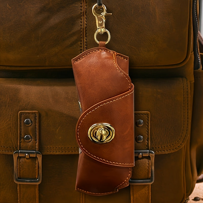 Retro Tanned Genuine Leather Glasses Case