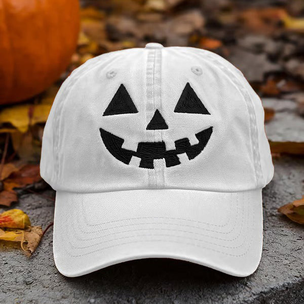 Retro Halloween Pumpkin Autumn Style Print Hat