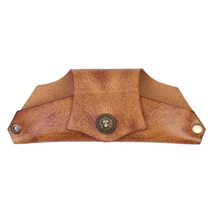 Retro Tanned Leather Handmade Glasses Case