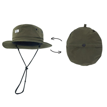 Outdoor Bucket Hat + Coin Bag Dual-use Design Quick Dry Climbing Hat