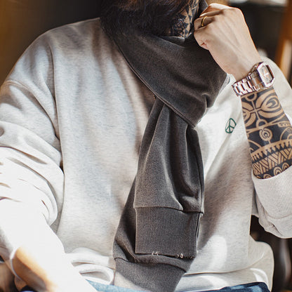 Retro Sleeve Scarf Shawl Dual-purpose Warm Scarf