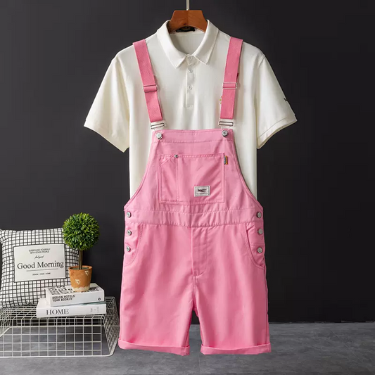 Unisex Look Lovers Overalls Matching Couple Clothes Shorts