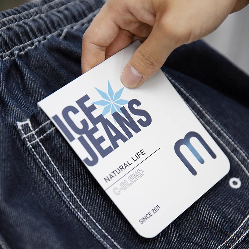 Retro Summer Denim Blue Ice Jeans