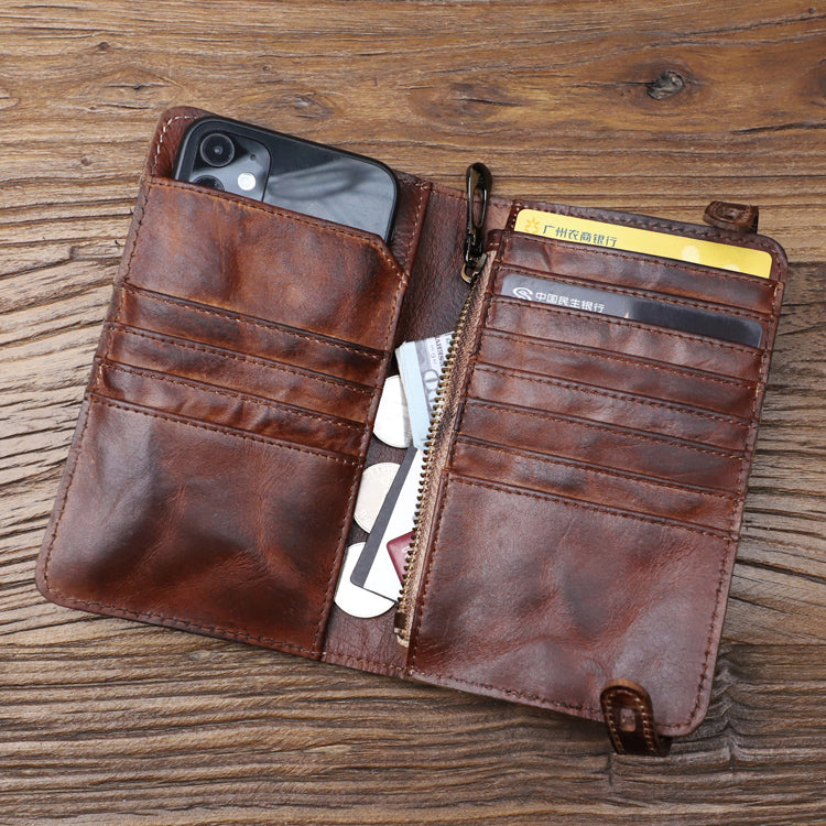 Retro Handmade Leather Multi-card Slots Wallets