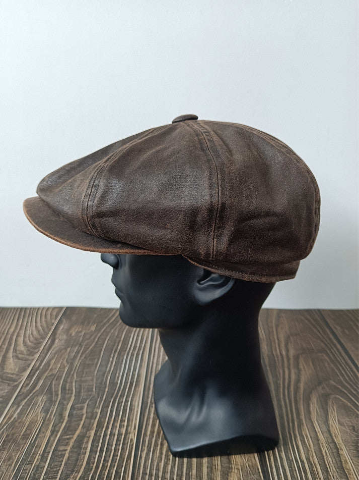 Retro Workwear-style Newsboy cap