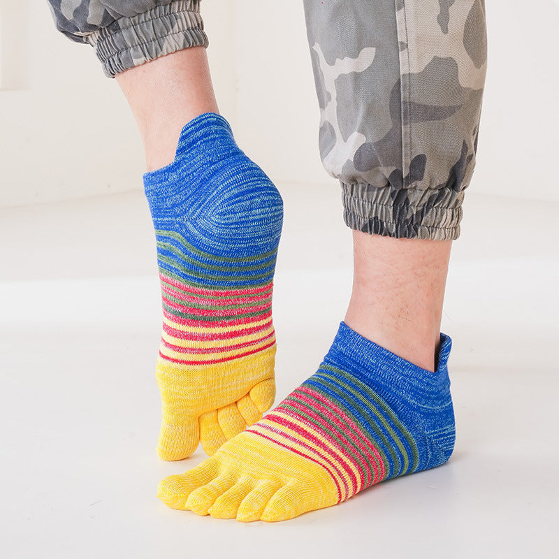 Men's Five Finger Socks Breathable Comfortable Colorful Socks