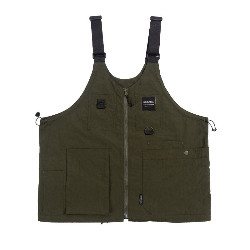 Retro Multi-pocket Urban Outdoor Deformable Tectical Vest Tactical Backpack