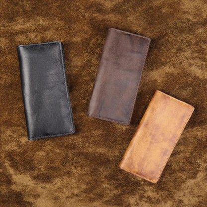 Retro Handmade Leather Multi-card Slots Long Wallets