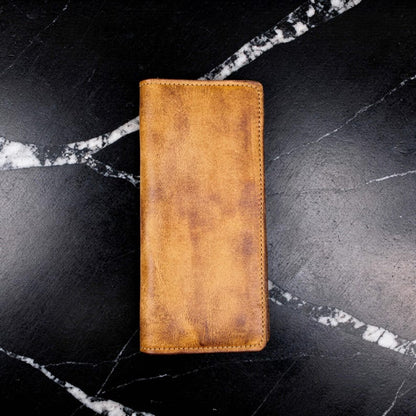 Retro Handmade Leather Multi-card Slots Long Wallets