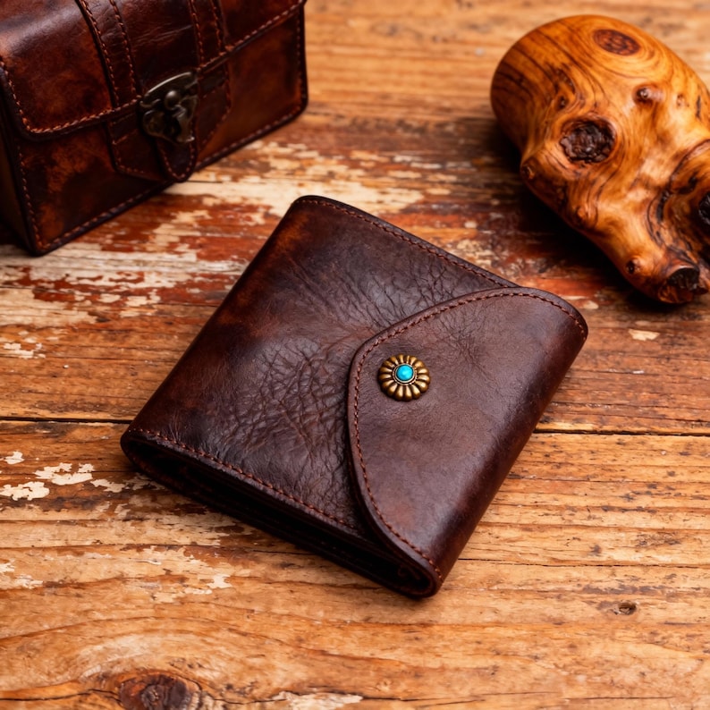 Leather Retro Handmade Short Wallets