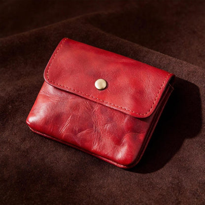 Vintage Leather Cards Holder Coin Wallet