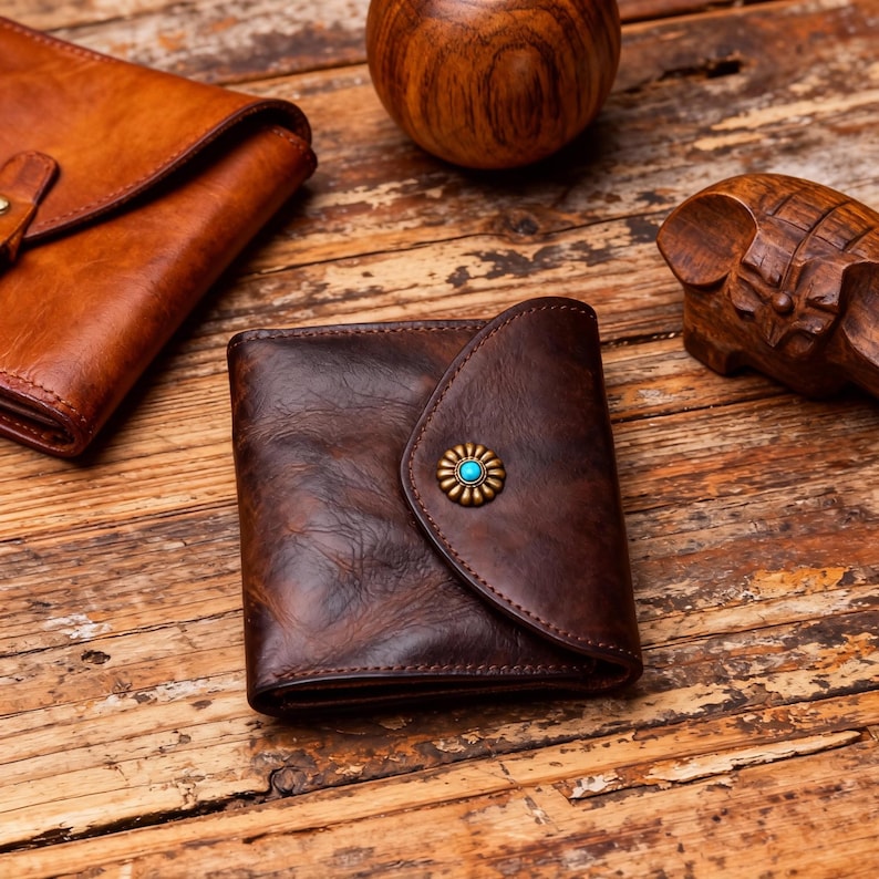 Leather Retro Handmade Short Wallets