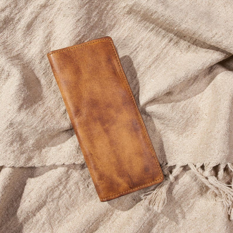 Retro Handmade Leather Multi-card Slots Long Wallets