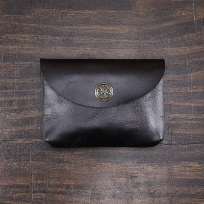 Retro Handmade Leather Coin Bag Storage Bag