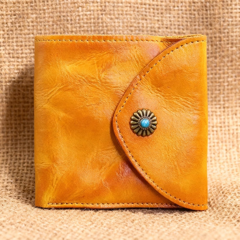 Leather Retro Handmade Short Wallets