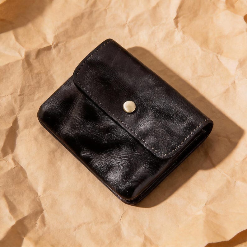 Vintage Leather Cards Holder Coin Wallet