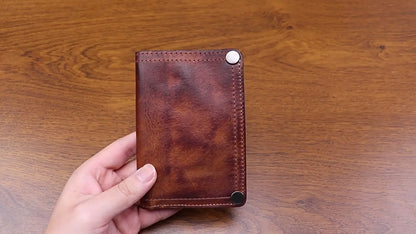 Retro Handmade Leather Wallet Multi-card Slots Wallet