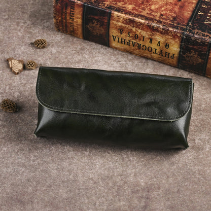 Retro Magnetic Handmade Leather Sunglasses Case