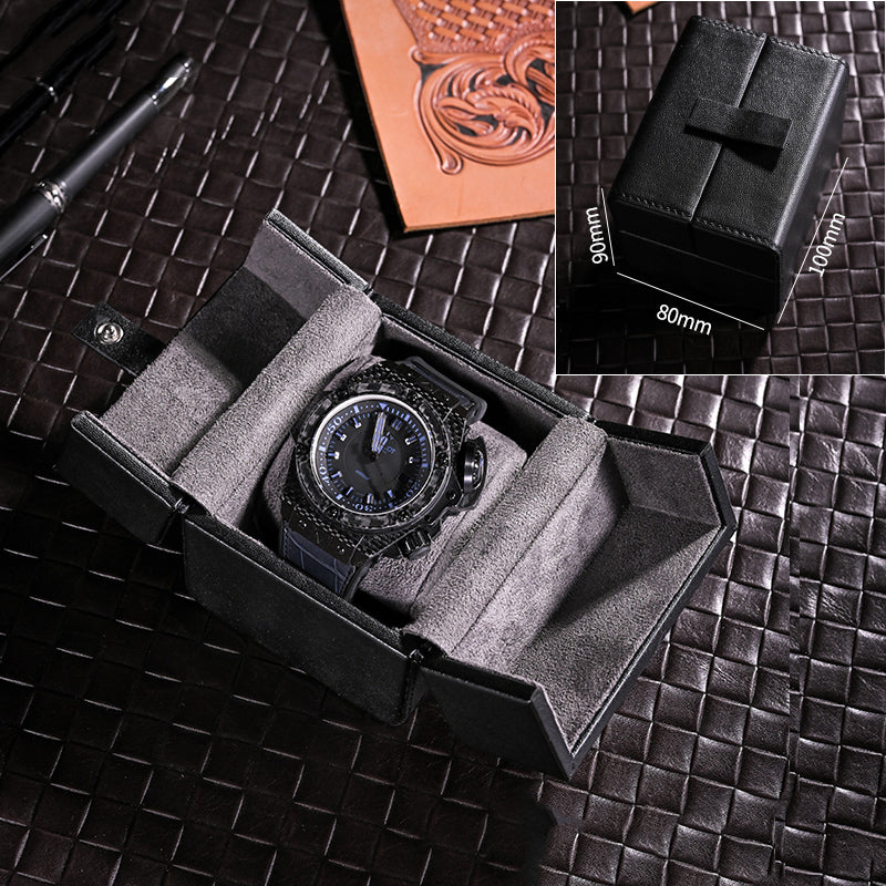 Retro Premium Leather Watch Organizer Box