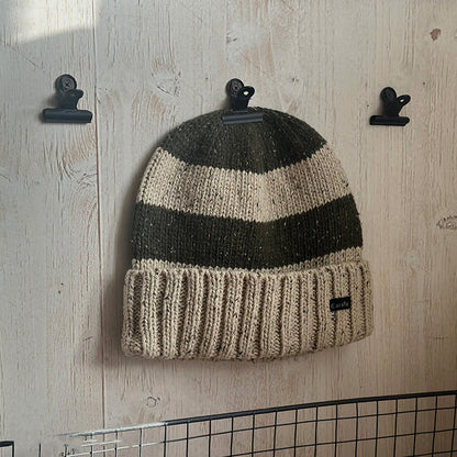 Retro Couple Striped Knitted Hat