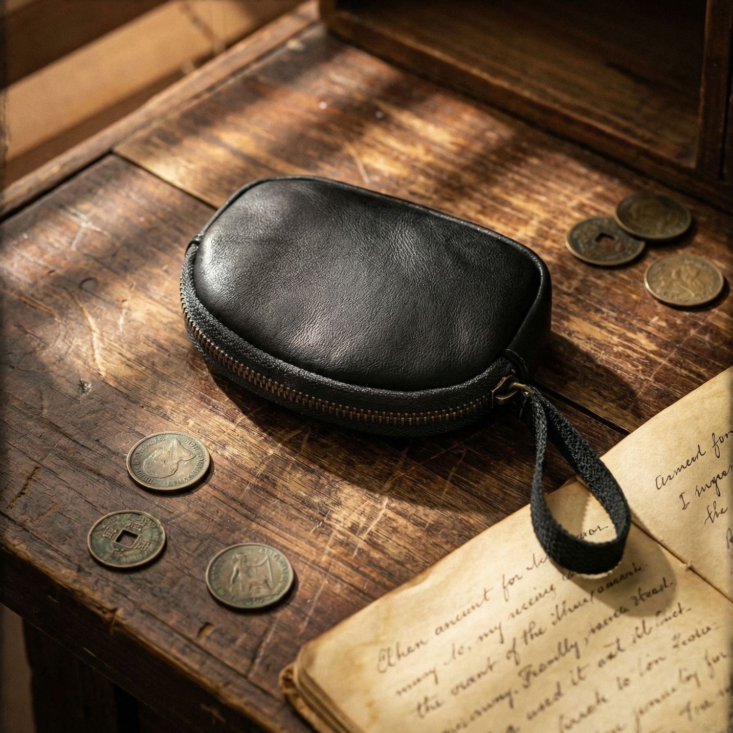 Retro Handmade Leather Card Wallets
