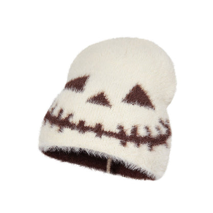 Retro Halloween Pumpkin Autumn Style Print Hat