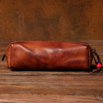 Retro Handmade Leather Storage Bag