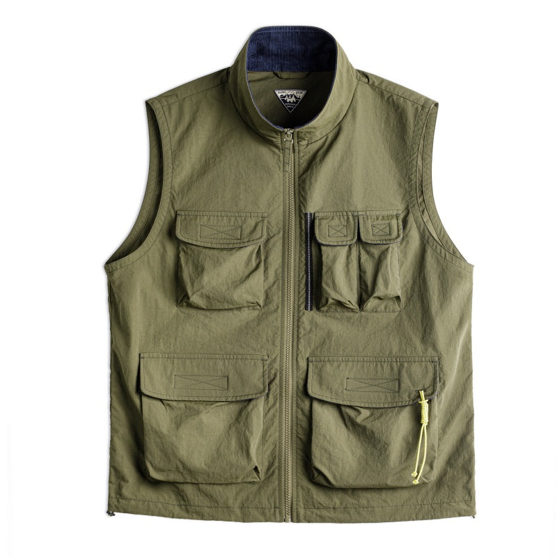 Vintage Explorer Cargo Vest Jacket
