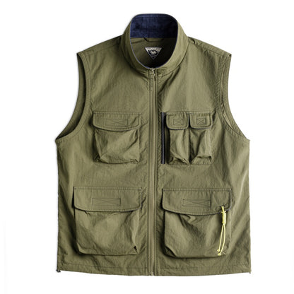 Vintage Explorer Cargo Vest Jacket