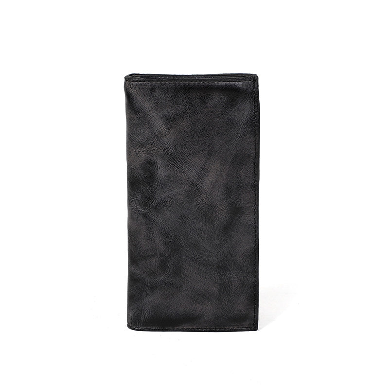 Retro Handmade Leather Multi-card Slots Long Wallets