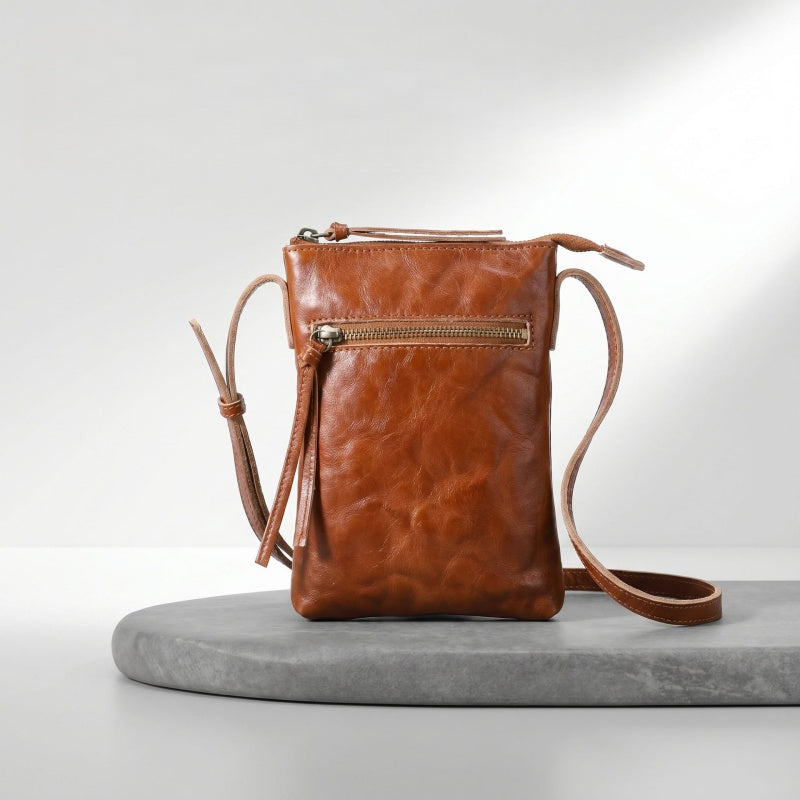 Retro Handmade Tanned Leather Shoulder Bag