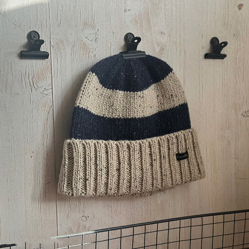 Retro Couple Striped Knitted Hat