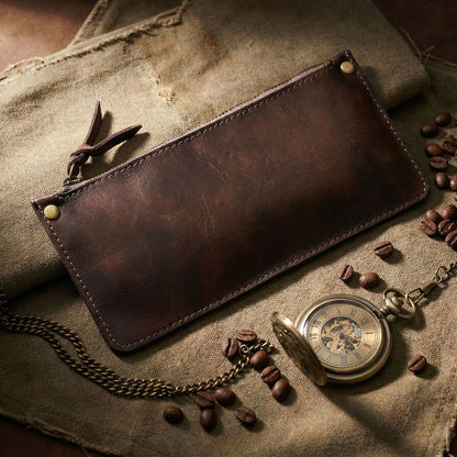 Retro Handmade Leather Card Wallets